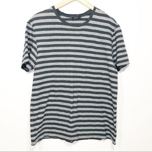 Vince Men’s Striped Cotton T-Shirt